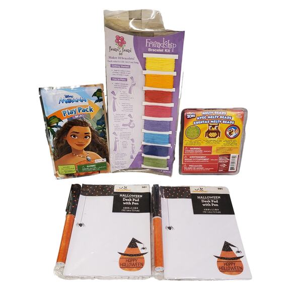 Disney Moana Craft Set Friendship Bracelets Melty Beads Halloween Notepads - Picture 1 of 8
